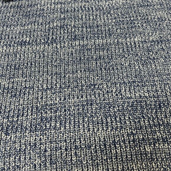 Express Blue Marl V-Neck Sweater Size Small Cotton Oversized - Picture 12 of 14